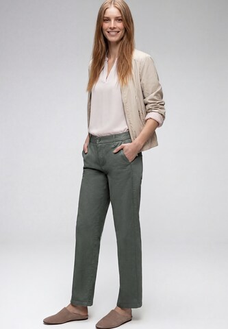 STREET ONE Loose fit Pleated Pants in Green
