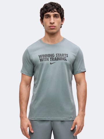 NIKE Funkcionális felső 'WINNING' - szürke: elől