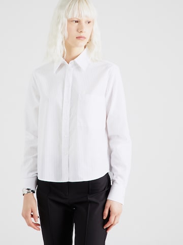 BOSS - Blusa 'Brielle Monday' en blanco: frente