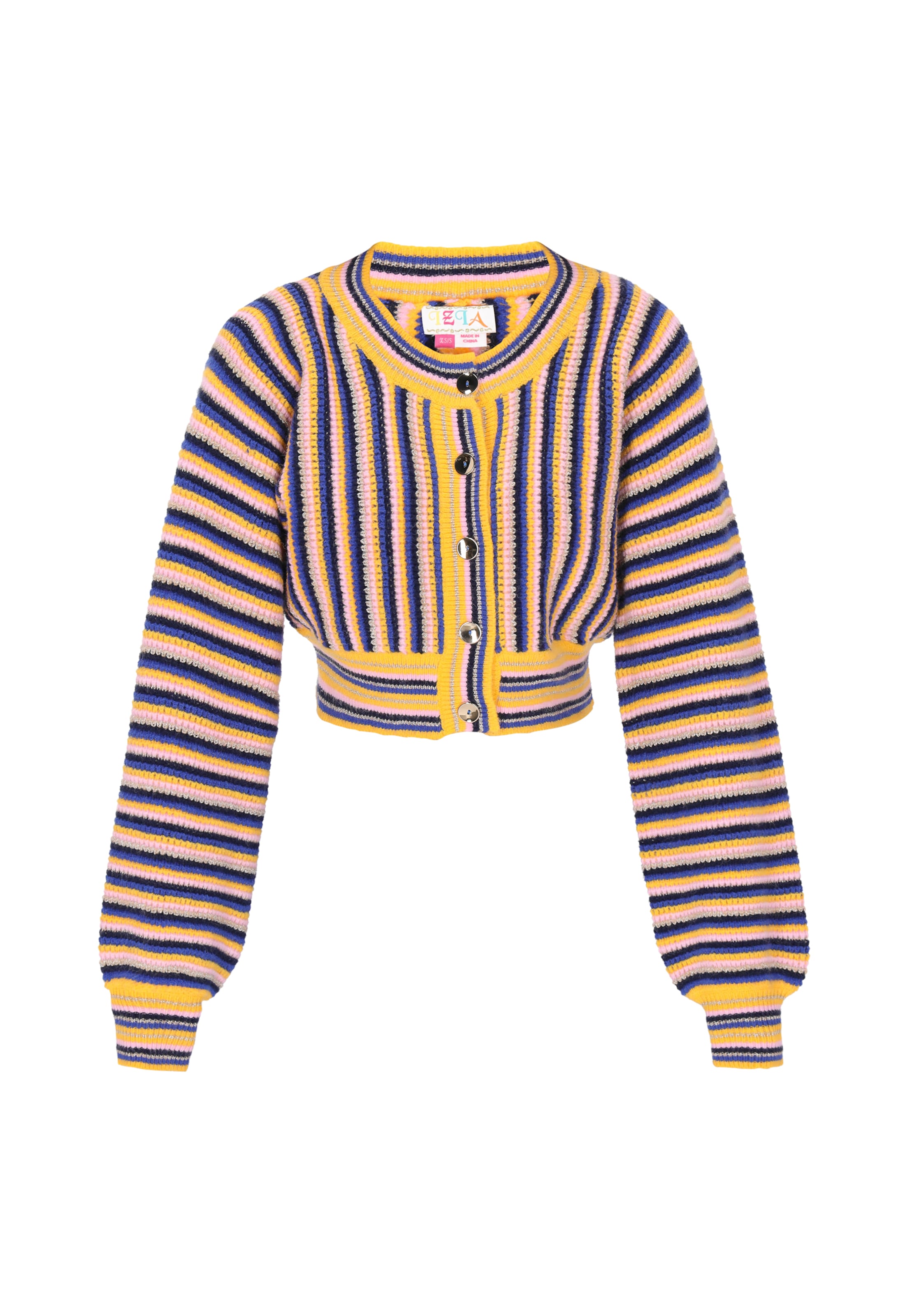 IZIA Πλεκτή ζακέτα σε μπλε: μπροστά