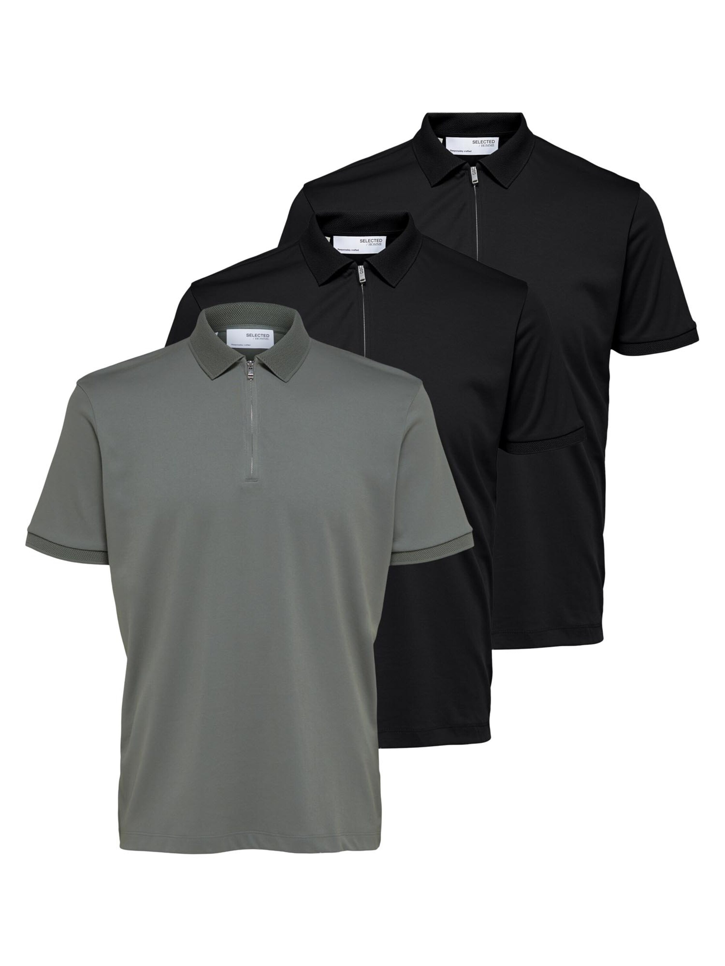 SELECTED Shirt 'Fave' in Green: front