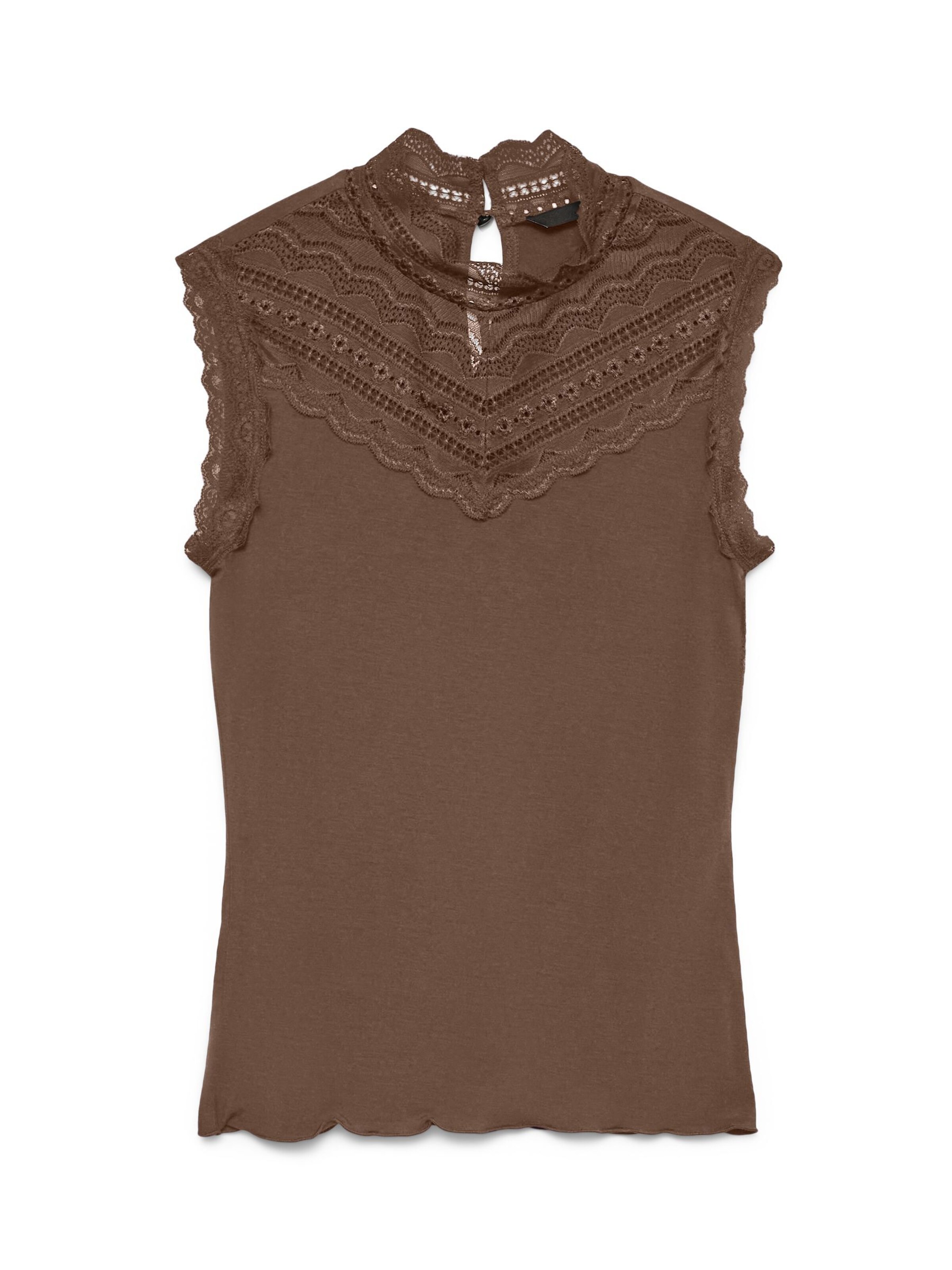 VERO MODA Top 'VMSKye' in Brown: front