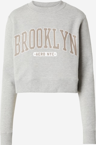 Sweat-shirt 'BROOKLYN' AÉROPOSTALE en gris : devant