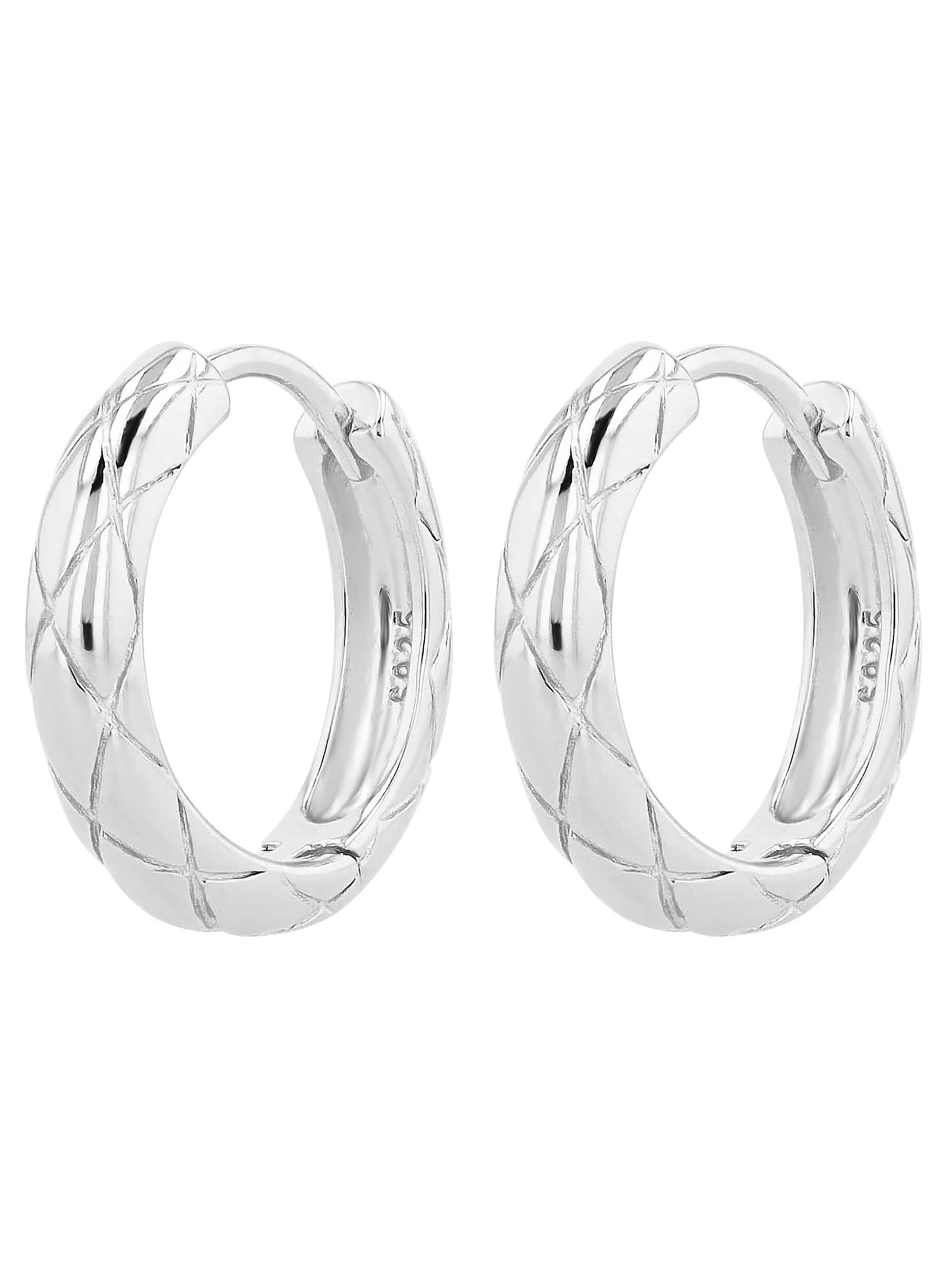 Akzent Earrings '"Marica" aus 925 Sterlingsilber, rhodiniert, langlebig' in Silver
