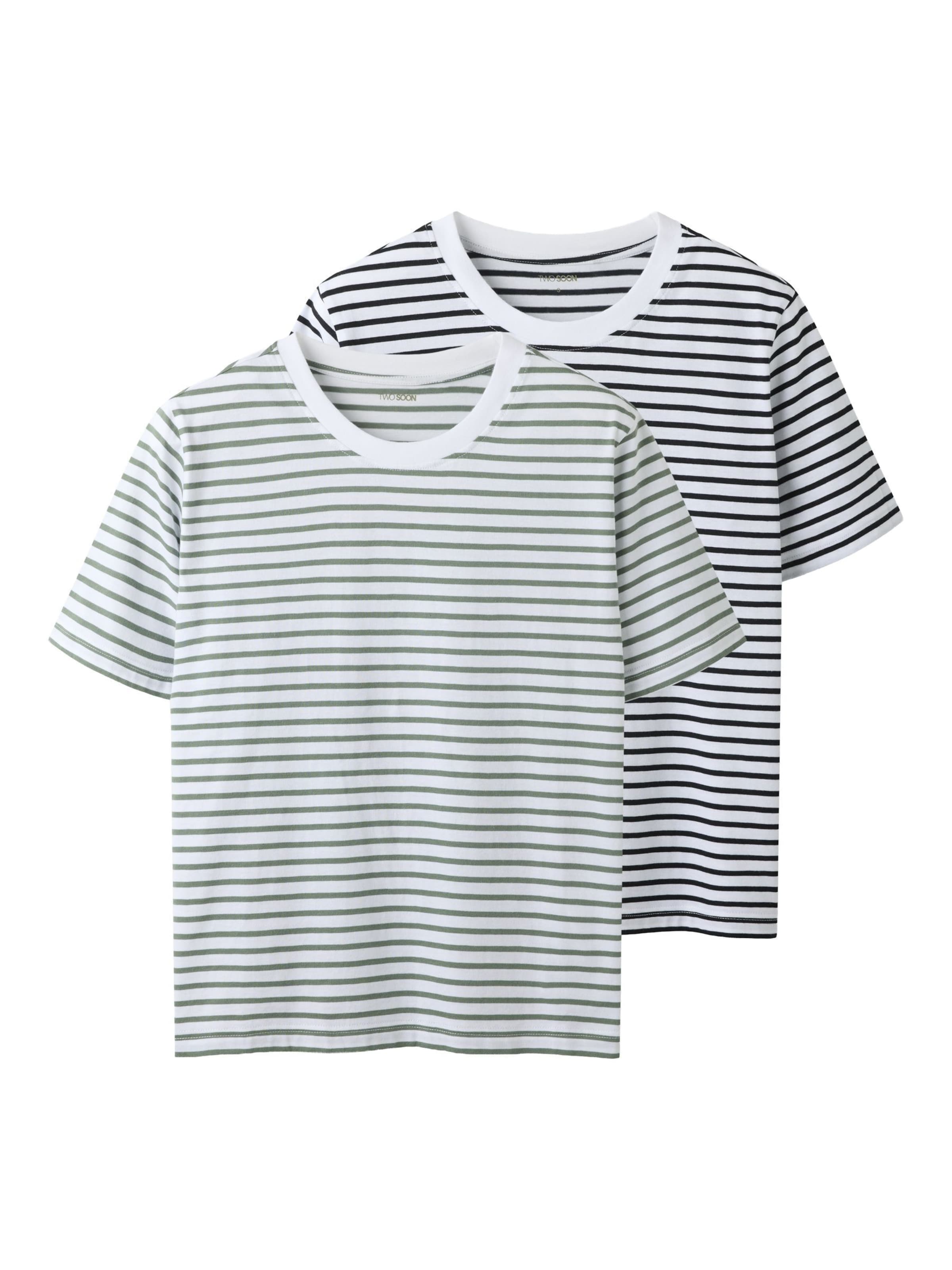 TWO SOON Shirt in Groen: voorkant