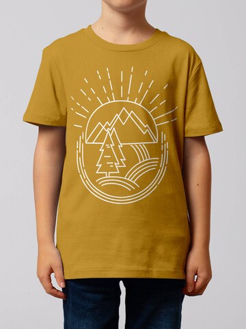 T-Shirt 'Natur ist Schön' watabout.kids en jaune