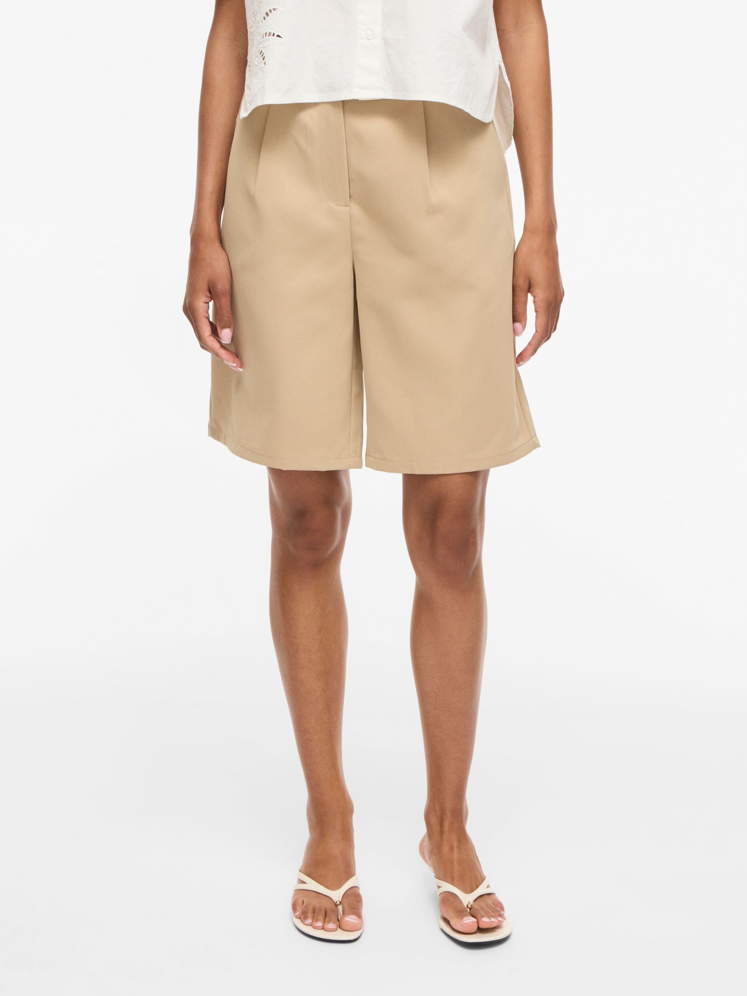 Wide Leg Pantalon VILA en beige