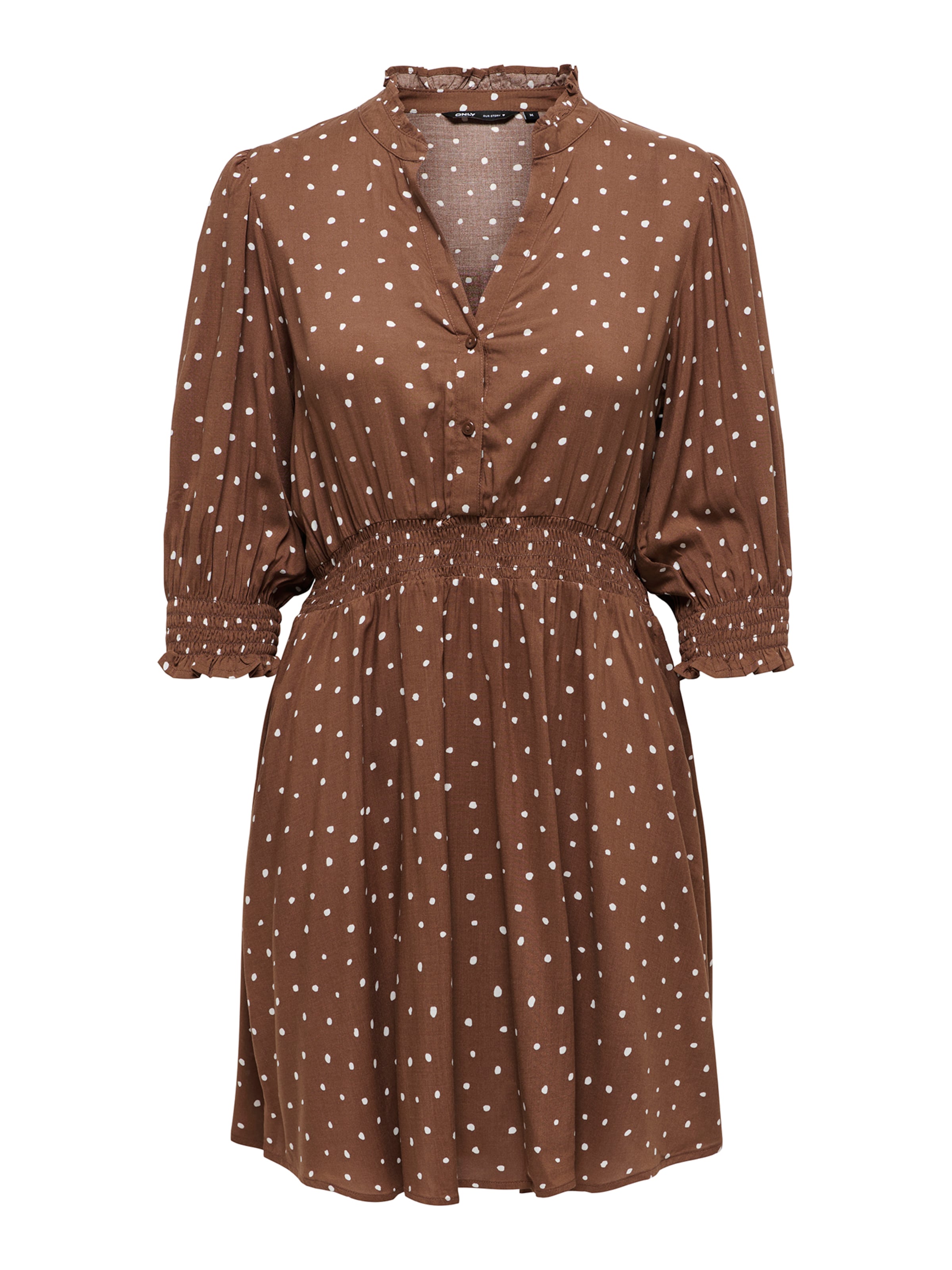 ONLY Shirt Dress 'ONLRaya' in Brown: front