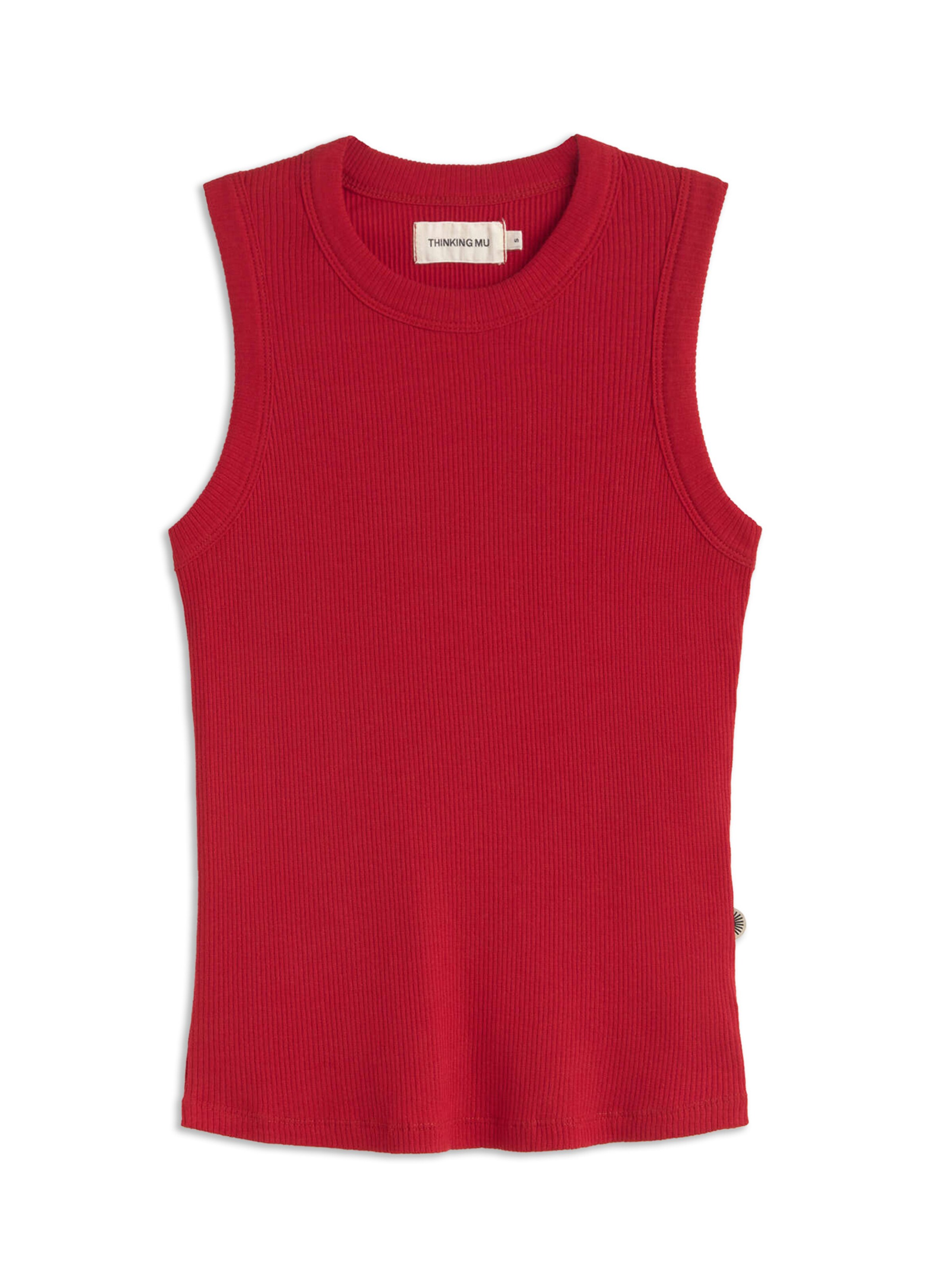 Thinking MU Top 'JULIETTE' in Red: front