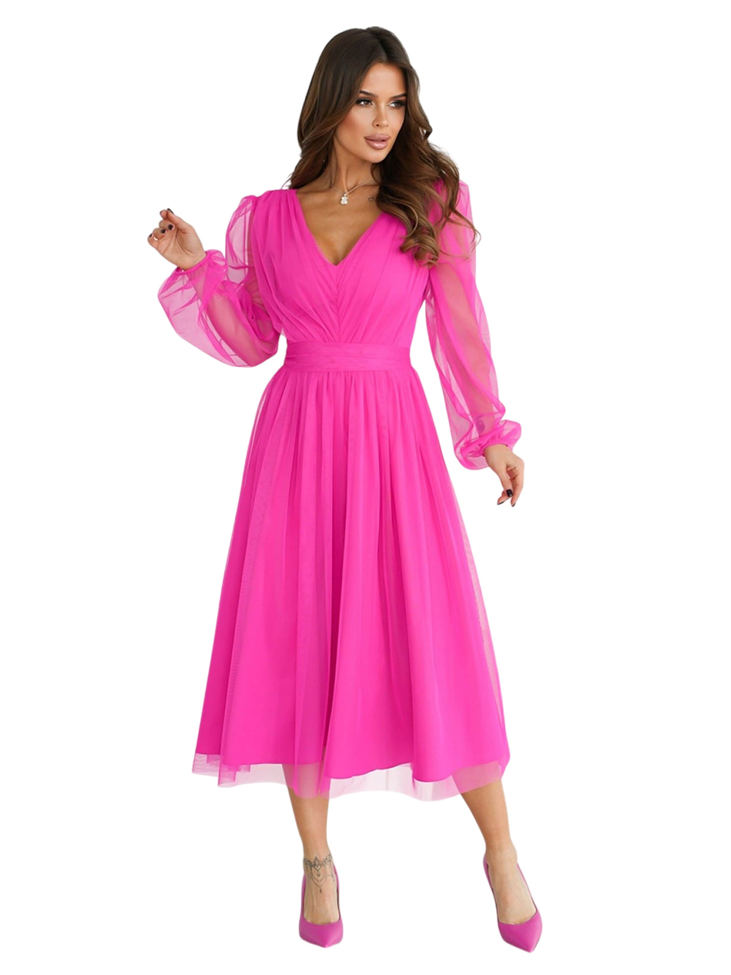 bicotone Dress '192873' in Pink: front