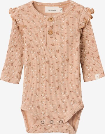 Barboteuse / body Lil ' Atelier Kids en beige : devant