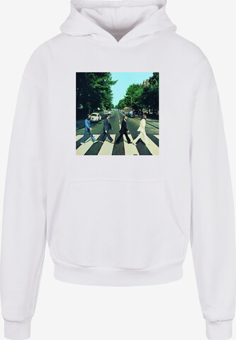 Merchcode Sweatshirt 'Beatles - Album Abbey Road' in Weiß: predná strana