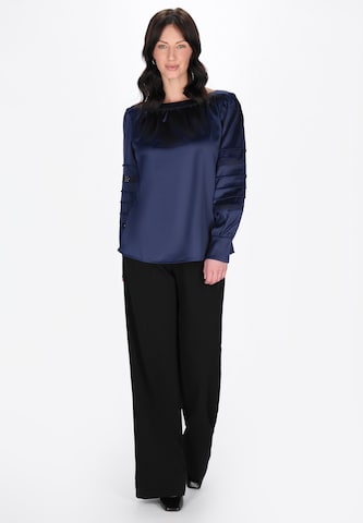 usha BLACK LABEL Blouse 'Elegant' in Blue