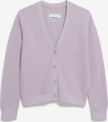ARMEDANGELS Knit cardigan 'MENAAL' in Purple: front