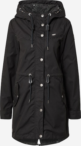 Parka mi-saison 'Canny' Ragwear en noir : devant