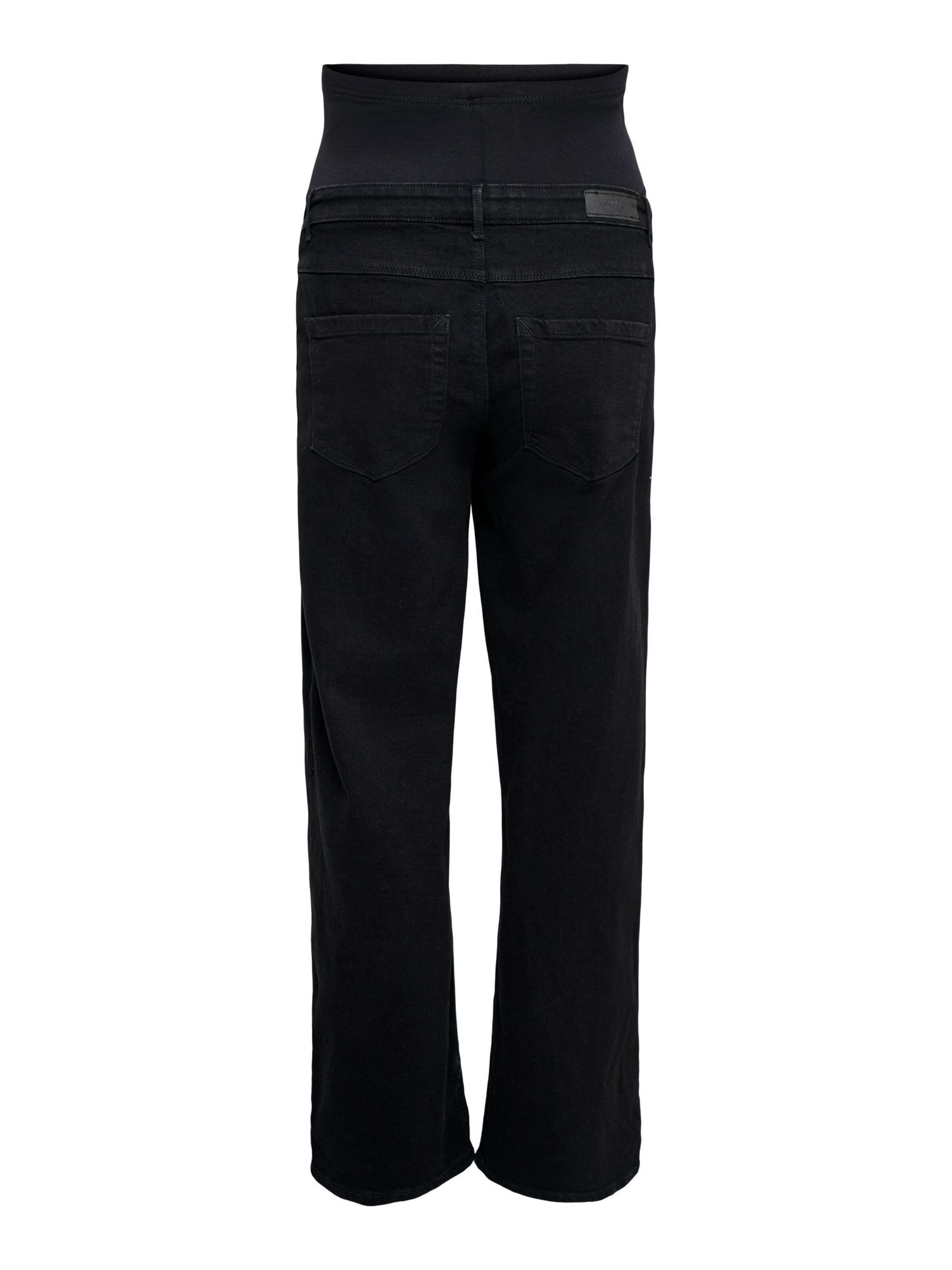 Wide Leg Jean 'OLMSnow' Only Maternity en noir