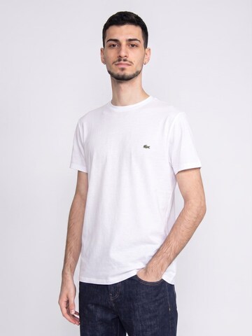 LACOSTE Shirt 'Men's White Logo T-Shirt' in Wit: voorkant
