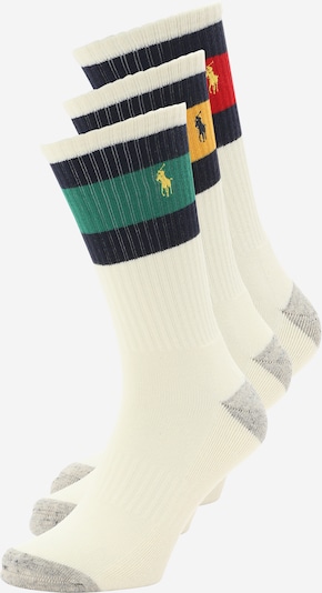 Polo Ralph Lauren Skarpety w kolorze ecru / szafranowy / szmaragdowy / czerwonym, Podgląd produktu