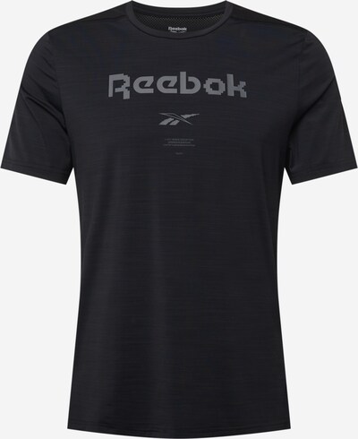 Reebok Sport Tehnička sportska majica u siva / crna, Pregled proizvoda