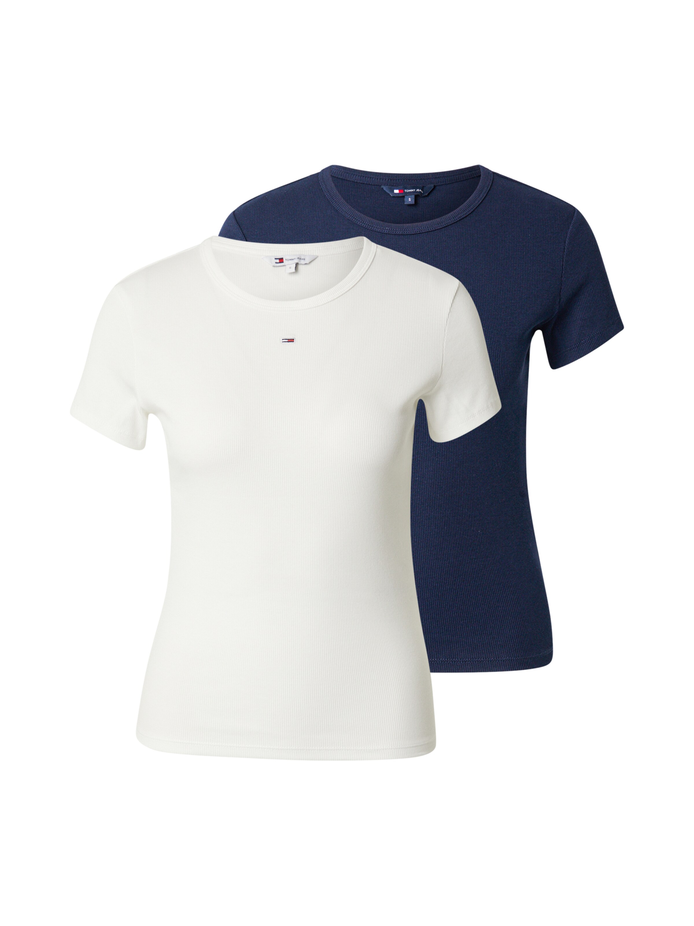 Tommy Jeans Särk 'ESSENTIAL', värv valge: eest vaates