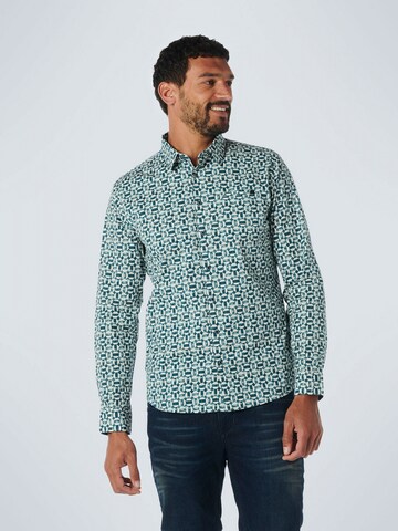 No Excess Regular fit Button Up Shirt in Blue: front