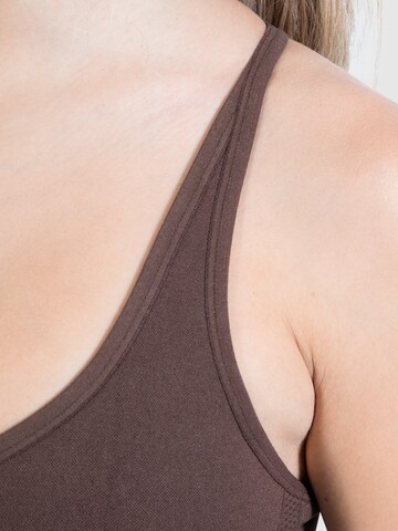 Bustier Soutien-gorge de sport 'Cetrina' Smilodox en marron