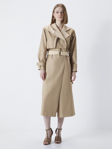 Ipekyol Between-Seasons Coat in Beige