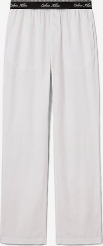 Pantalon de pyjama Calvin Klein en blanc : devant