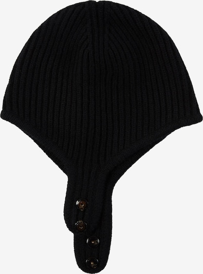 GOBI Cashmere Bonnet 'Knitted Aviator Cap' en 55-60 en noir, Vue avec produit
