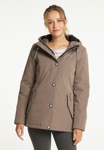 Schmuddelwedda Winter jacket in Brown: front