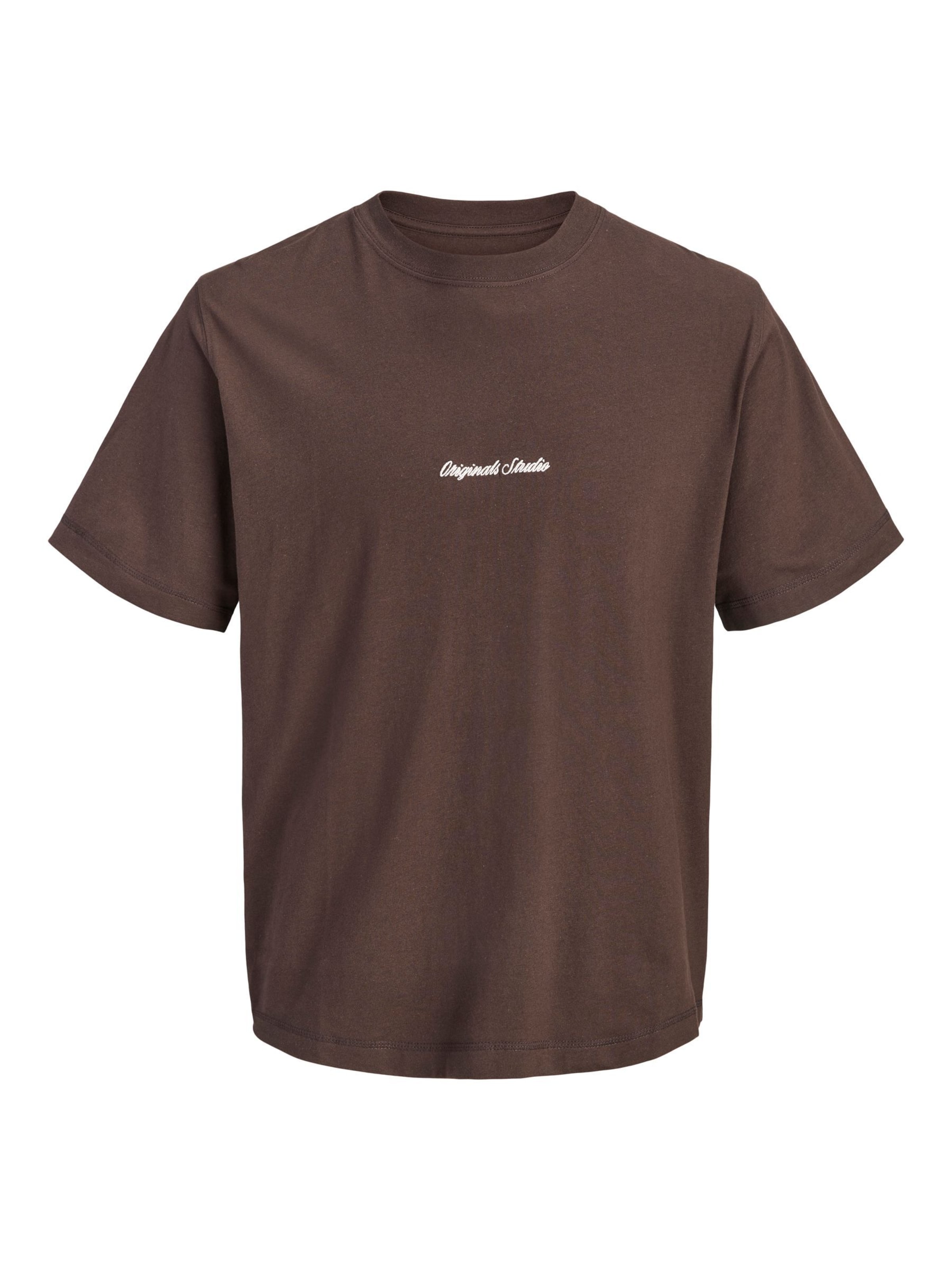 Jack & Jones Plus Shirt in Brown: front