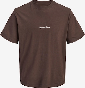 Jack & Jones Plus Shirt in Brown: front