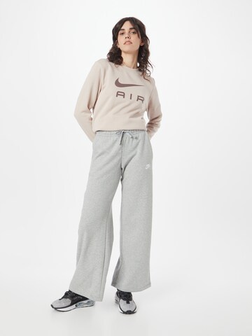 Nike Sportswear Wide leg Παντελόνι σε γκρι