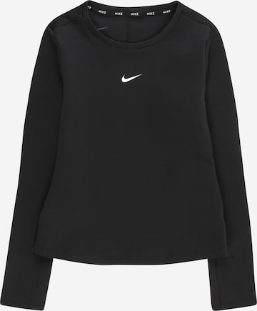 NIKE - Camiseta funcional en negro: frente