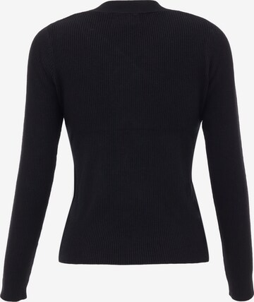 Pull-over caneva en noir