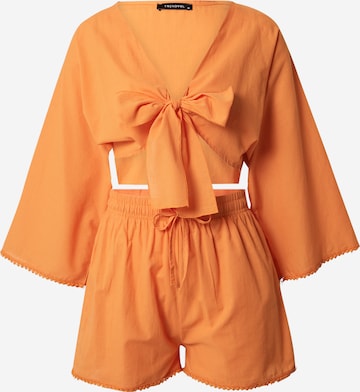 Trendyol Spodnie do garnituru w kolorze pomarańczowy: przód