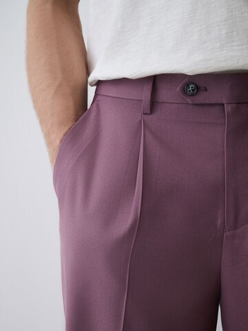 Next Loose fit Pleat-front trousers in Purple