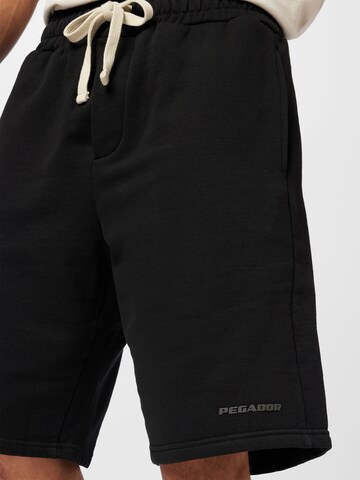 Pegador Wide Leg Shorts in Schwarz