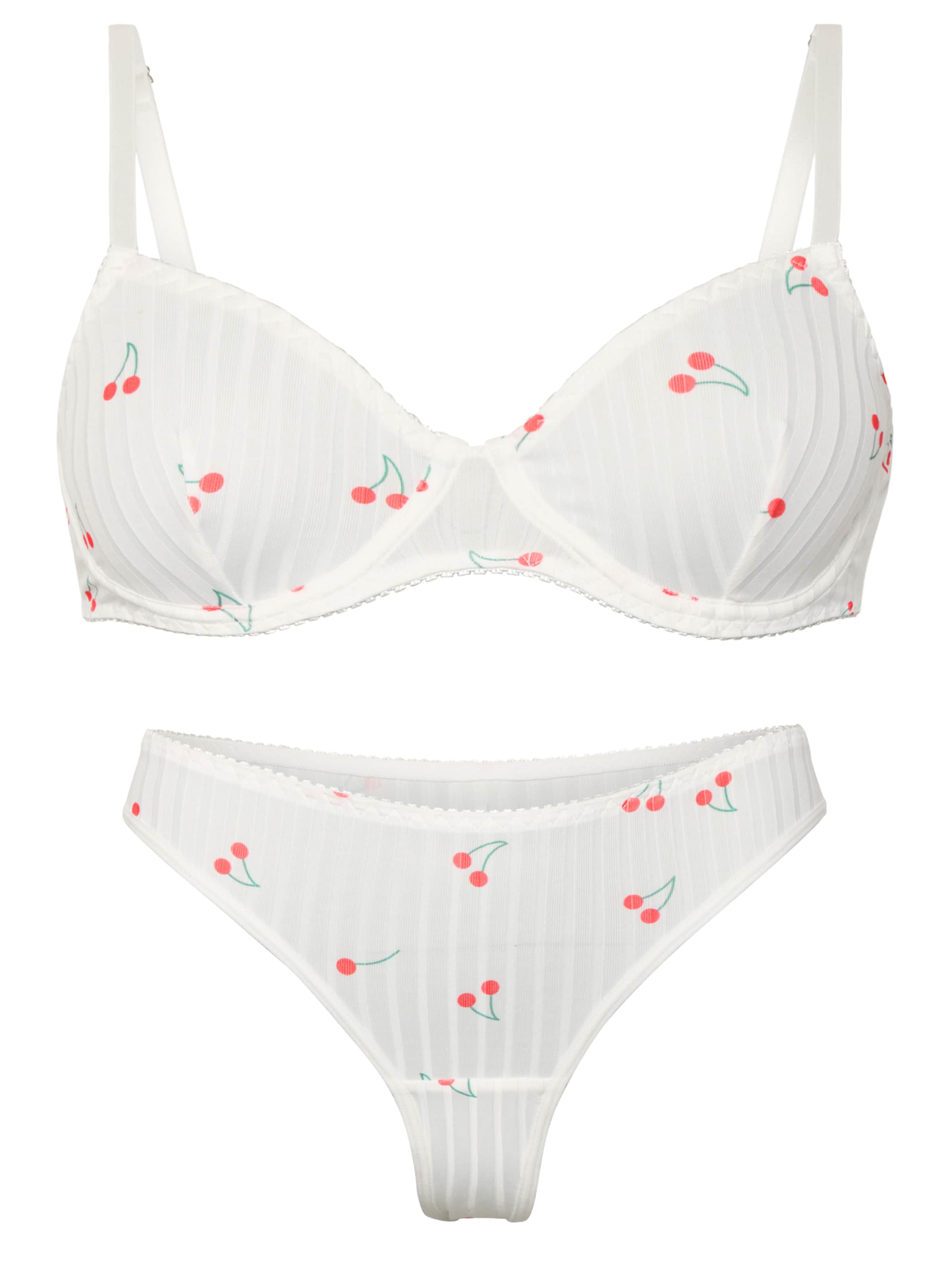 Orchibelle Balconette Underwear Sets 'Bügel' in White: front