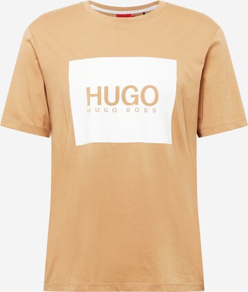 HUGO T-Shirt 'Dolive' in Beige: predná strana