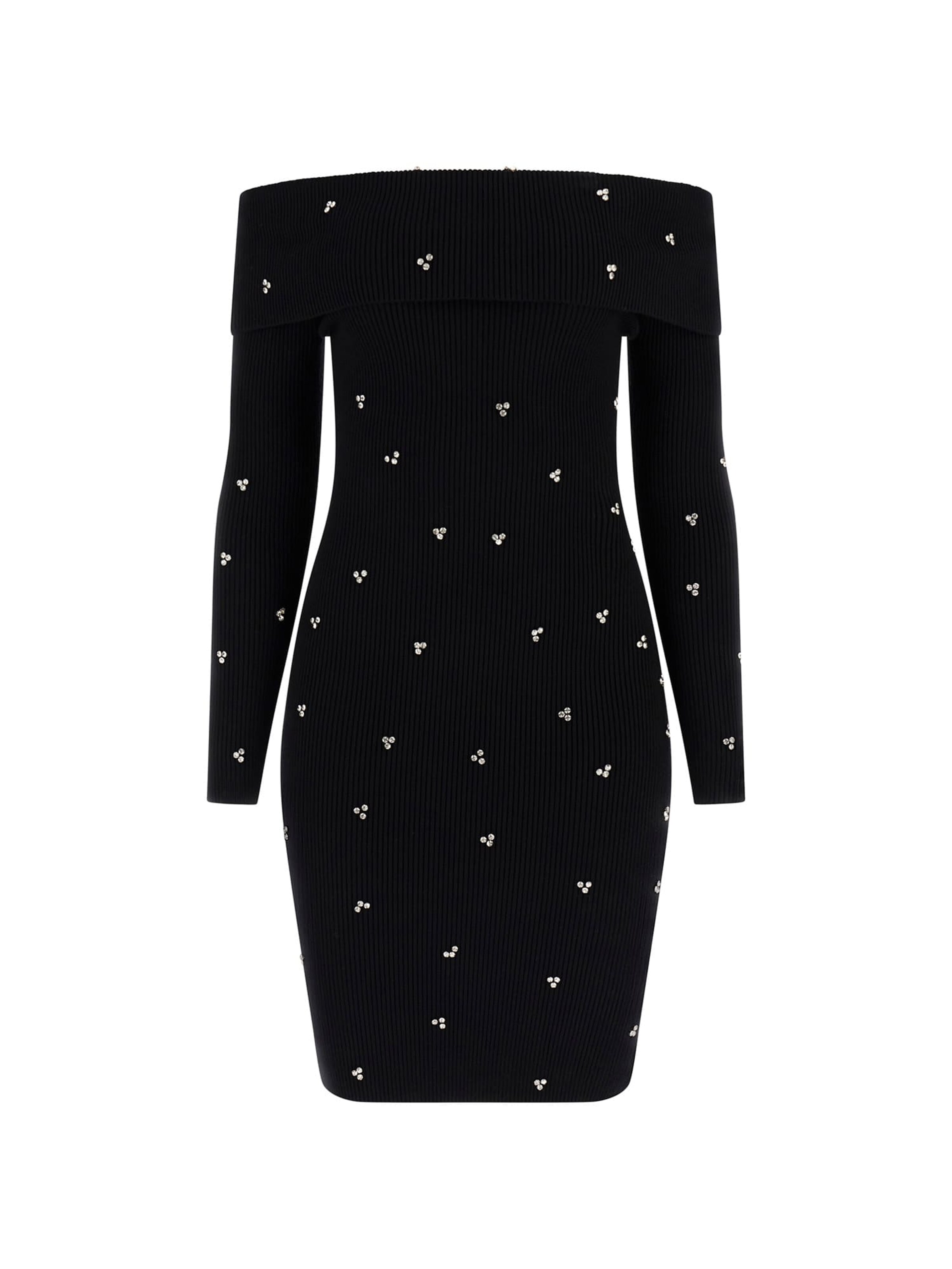GUESS Knitted dress in Black: front