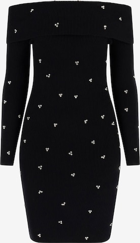 GUESS Knitted dress in Black: front