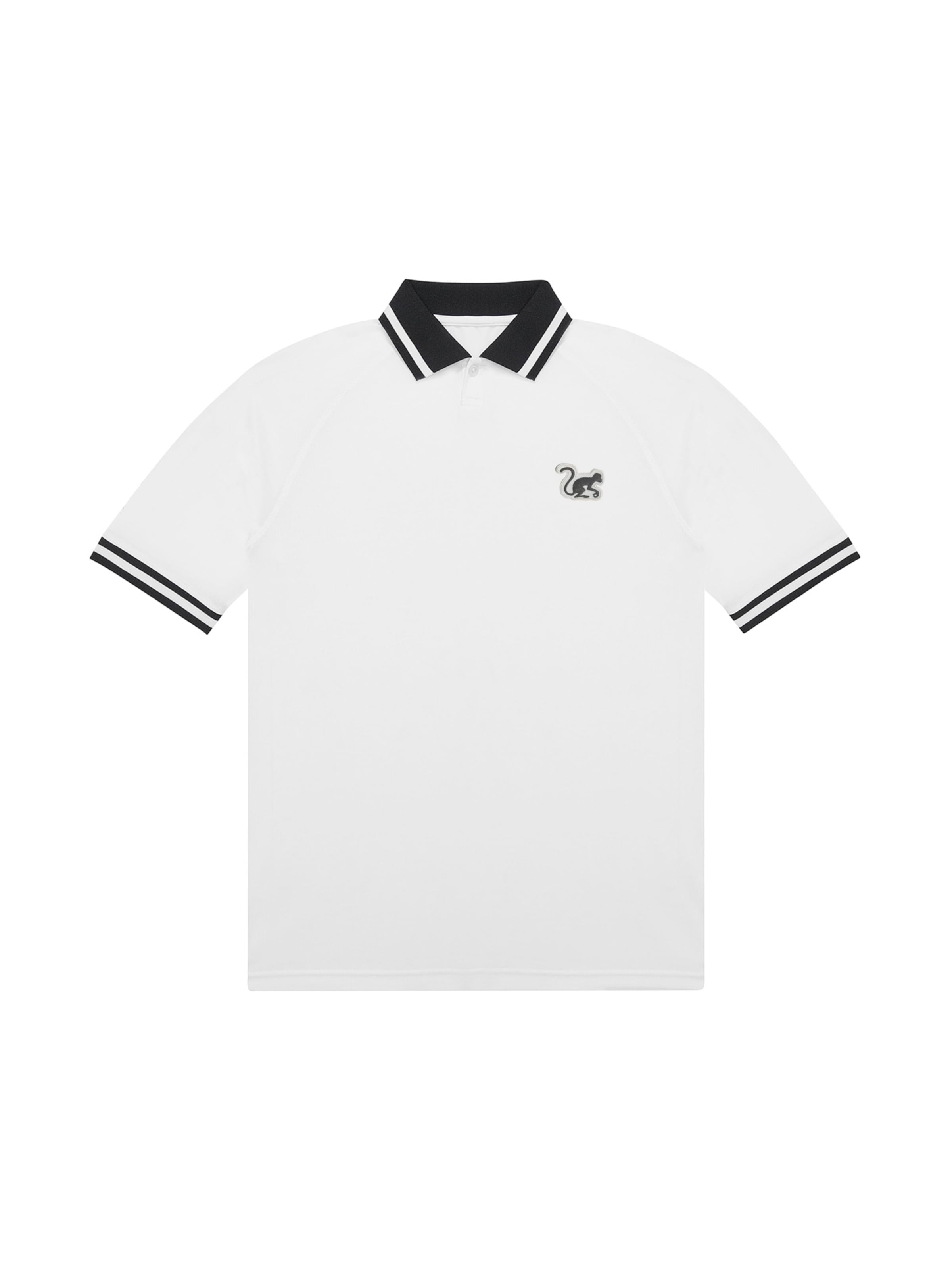 Surf Monkey - Camiseta funcional en blanco: frente