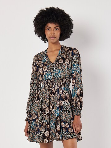 Apricot Kleid 'Patchwork'' in Mischfarben: Vorderseite