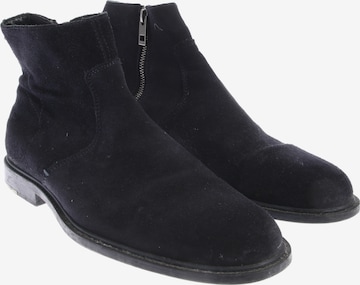 BOSS Black Stiefeletten 43 in Blau: Vorderseite