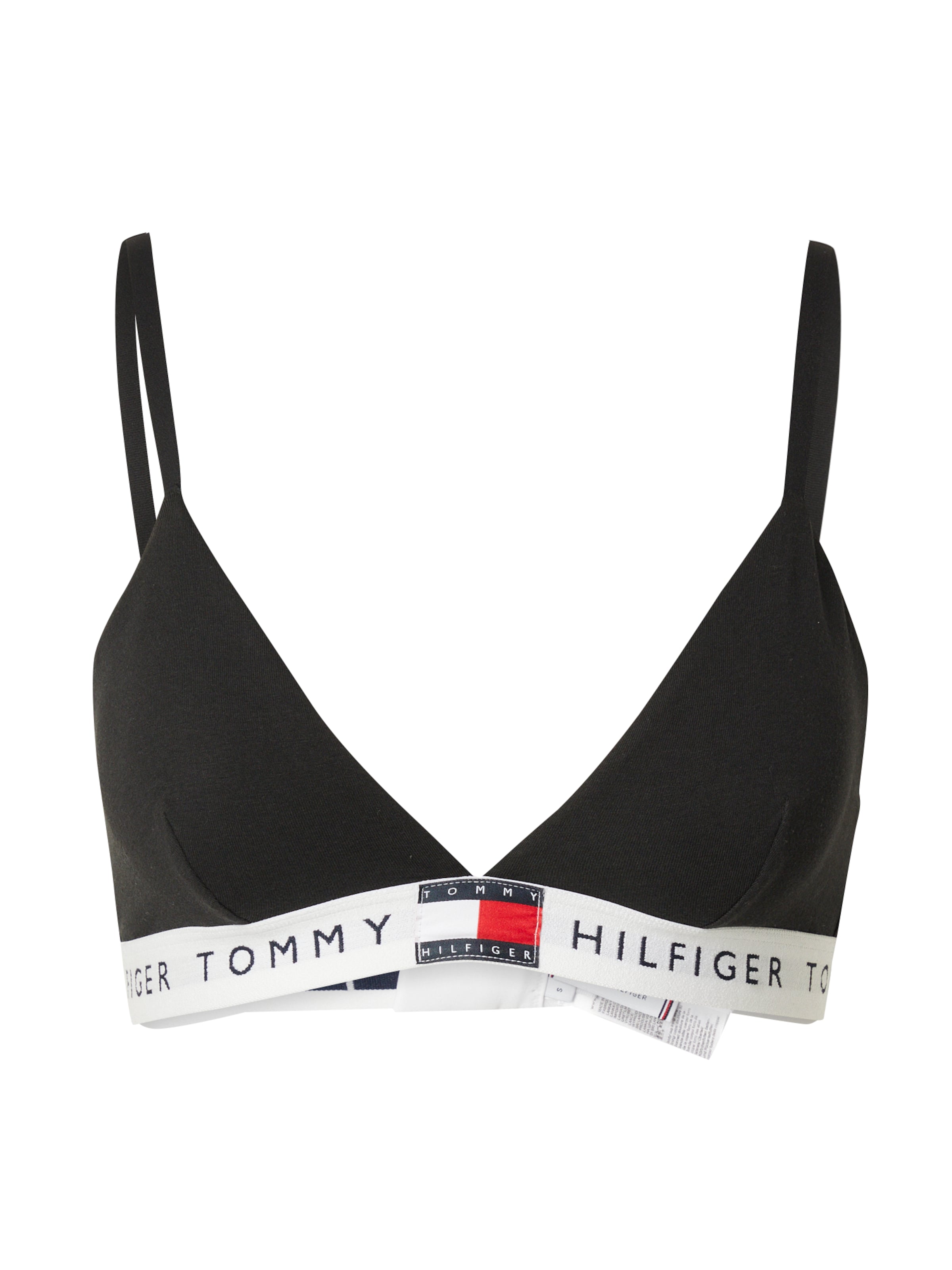 juoda Tommy Hilfiger Underwear Trikampė Liemenėlė: priekis