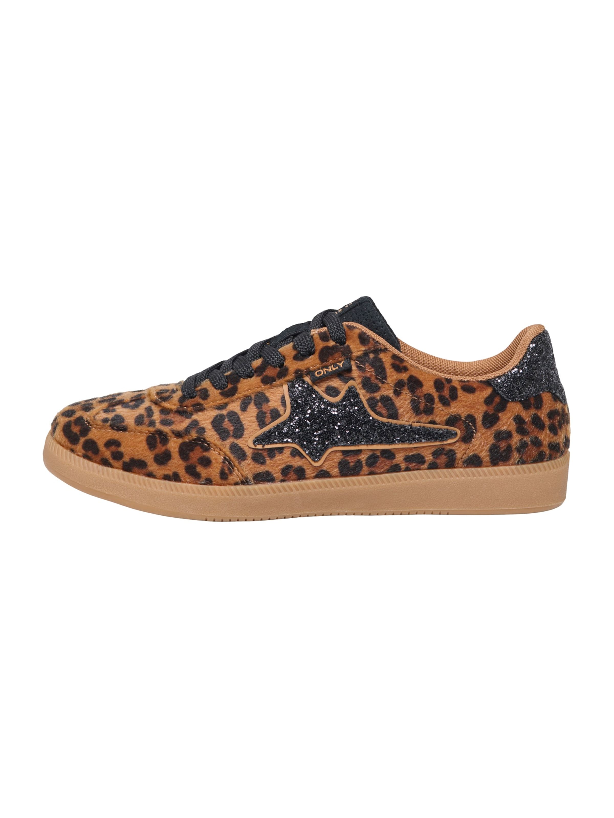 ONLY Baskets basses 'ONLSANDRA' en 36 en cognac / noir, Vue avec produit
