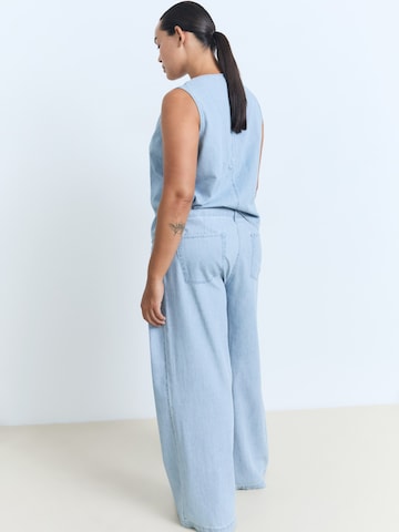 MANGO Loosefit Nadrág 'VIONET' - kék