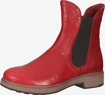 THINK! Chelsea Boots in Red: front