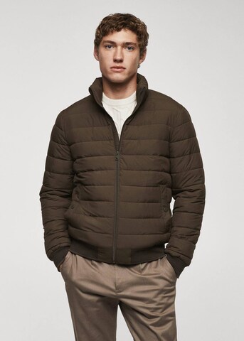 MANGO MAN Between-Season Jacket 'Borry' in Brown: front